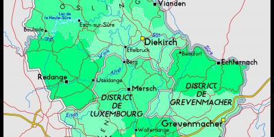 Lussemburgo posizione sulla mappa