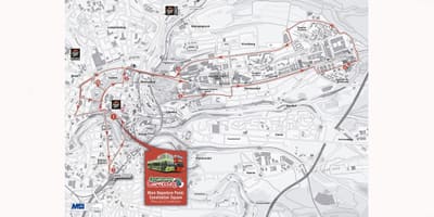 Mappa di hop on hop off Lussemburgo