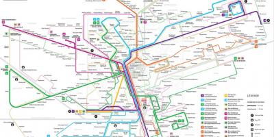 Mappa di Lussemburgo metro