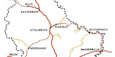 Mappa della stazione ferroviaria di Lussemburgo